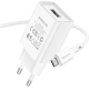 Зарядний пристрій Borofone BA68A 10.5W 2.1A 1USB-A з кабелем Micro USB white PLS-00-00115462