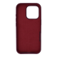 Чохол Silicone Case Full Protective iPhone 16 Pro maroon PLS-00-00130693
