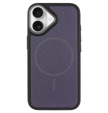 Чохол TechWoven Hybrid with Magnetic для iPhone 17 black purple PLS-00-00165326