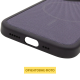 Чохол TechWoven Hybrid with Magnetic для iPhone 15 Pro black purple PLS-00-00165294