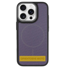 Чохол TechWoven Hybrid with Magnetic для iPhone 15 Pro black purple PLS-00-00165294