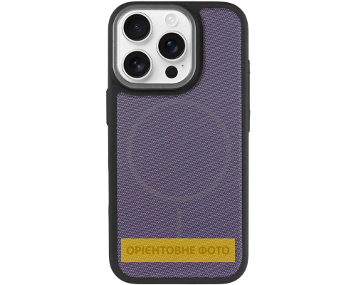 Чохол TechWoven Hybrid with Magnetic для iPhone 15 Pro black purple PLS-00-00165294