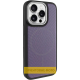 Чохол TechWoven Hybrid with Magnetic для iPhone 15 Pro black purple PLS-00-00165294