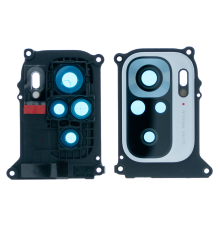 Скло камери Xiaomi Redmi Note 10S з рамкою pebble white (Original) PLS-00-00079410