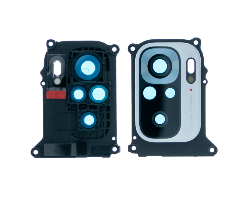 Скло камери Xiaomi Redmi Note 10S з рамкою pebble white (Original) PLS-00-00079410