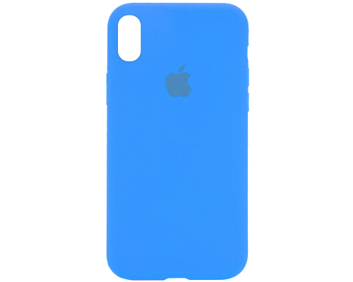 Чохол Silicone Case Full Protective iPhone X(XS) blue PLS-00-00097605