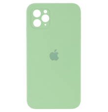 Чохол Silicone Case Квадратні Борти Full Camera iPhone 11 Pro mint PLS-00-00097856