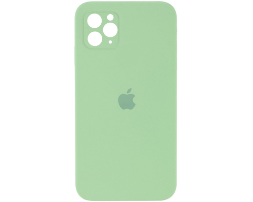 Чохол Silicone Case Квадратні Борти Full Camera iPhone 11 Pro mint PLS-00-00097856