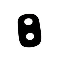 Скло камери Samsung J250 Galaxy J2 2018 black PLS-00-00057395