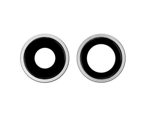 Скло камери Apple iPhone 11 з рамкою white PLS-00-00037072