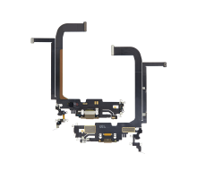 Шлейф iPhone 13 Pro Max з роз'ємом зарядки gold (Original Used) PLS-00-00093495