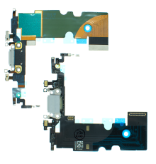 Шлейф iPhone 8 з роз'ємом зарядки white (Original China) PLS-00-00033891