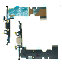 Шлейф iPhone 8 Plus з роз'ємом зарядки gold (Original Used) PLS-00-00033887