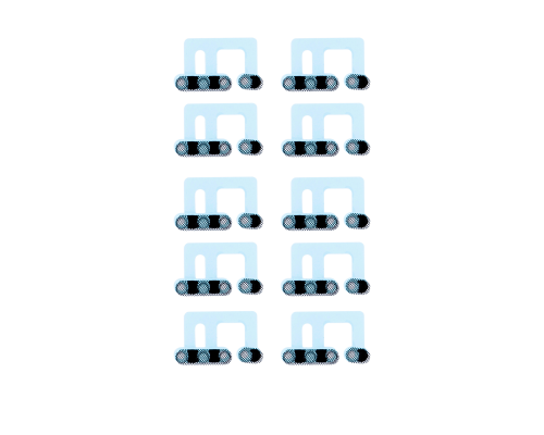 Набір захисних сіток для динаміка та мікрофона Apple iPhone 12 mini (10 комплектів) PLS-00-00080428