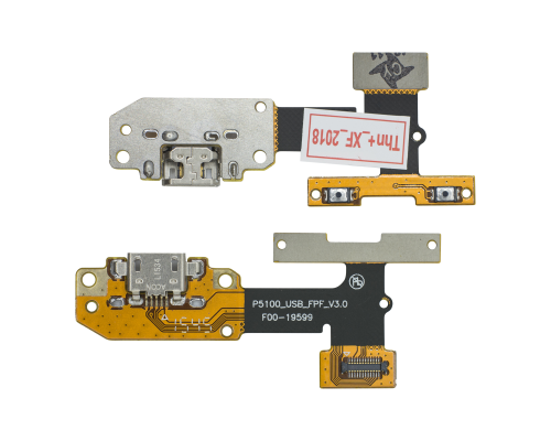 Шлейф Lenovo YT3-X50 Yoga Tablet 3 10 з роз'ємом зарядки та кнопками гучності (Version 3.0) (Original) PLS-00-00020752