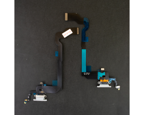 Шлейф iPhone X з роз'ємом зарядки white PLS-00-00020244