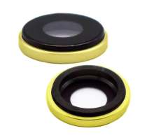 Скло камери Apple iPhone XR з рамкою yellow (Original) PLS-00-00033113
