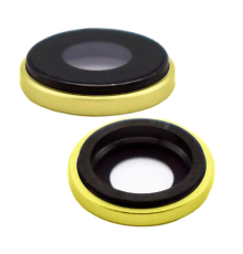 Скло камери Apple iPhone XR з рамкою yellow (Original) PLS-00-00033113