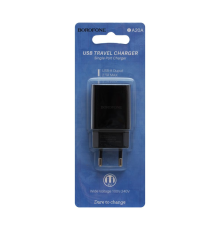 Зарядний пристрій Borofone BA20A 10.5W 2.1A 1USB-A black PLS-00-00054078
