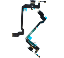 Шлейф iPhone XS з роз'ємом зарядки black (Original China) PLS-00-00023455