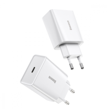 Зарядний пристрій Baseus Speed Mini 20W 3A 1USB-C white PLS-00-00079879