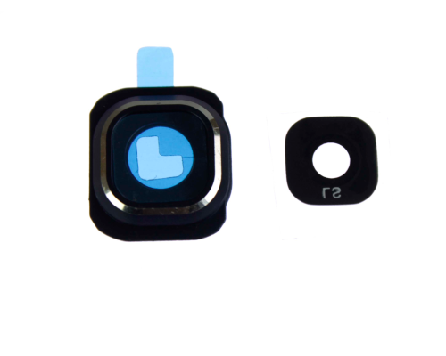 Скло камери Samsung G920 Galaxy S6 з рамкою black PLS-00-00015348