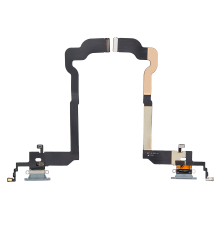 Шлейф iPhone X з роз'ємом зарядки white (Original Used) PLS-00-00033895