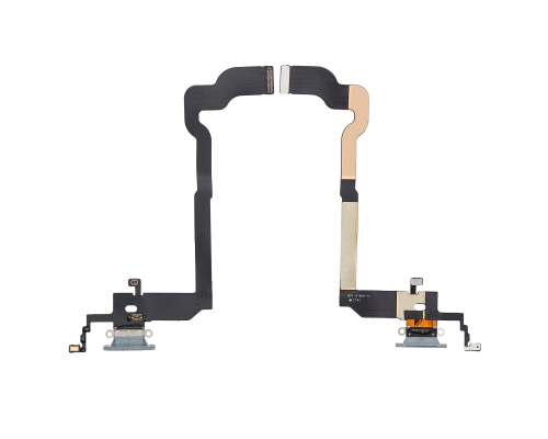 Шлейф iPhone X з роз'ємом зарядки white (Original Used) PLS-00-00033895