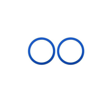 Скло камери Apple iPhone 12 з рамкою blue (Original) PLS-00-00051094