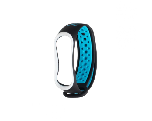 Ремінець Xiaomi Mi Band (3,4) Nike black-blue PLS-00-00042809