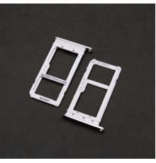 Тримач SIM-карти та карти пам'яті Samsung G930FD Galaxy S7 Duos silver PLS-00-00017127
