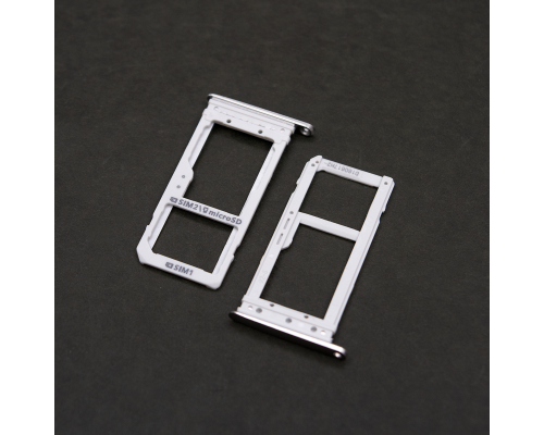 Тримач SIM-карти та карти пам'яті Samsung G930FD Galaxy S7 Duos silver PLS-00-00017127