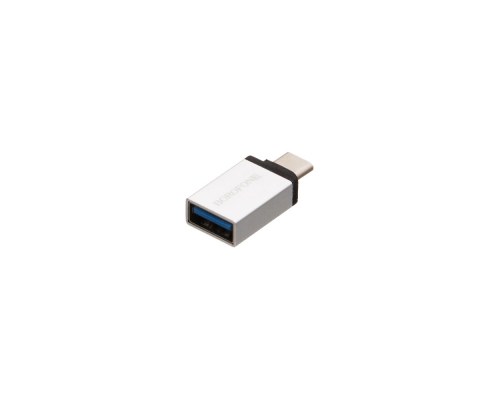 Перехідник Borofone BV3 USB A to Type-C silver PLS-00-00047584