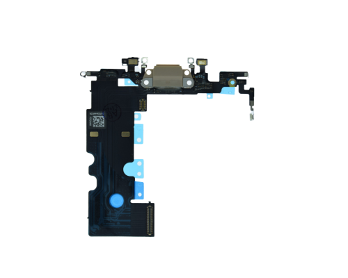 Шлейф iPhone 8 з роз'ємом зарядки gold (Original China) PLS-00-00033890