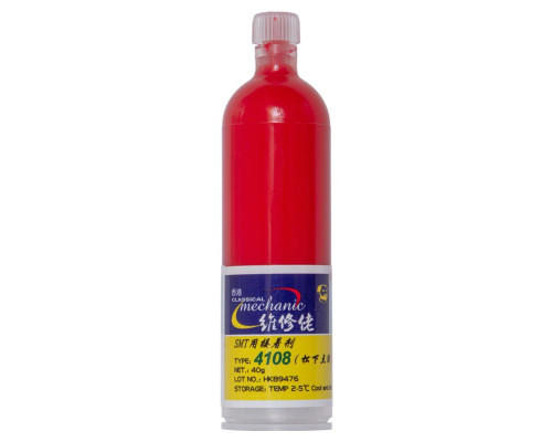 Клей Mechanic 4108, червоний, для SMT, 40 г, compound