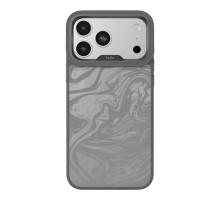 Чохол Kajsa Glamorous Collection Fluid Art with MagSafe для iPhone 17 Pro Max Grey O-Ring ma96242_249638 2020000507604