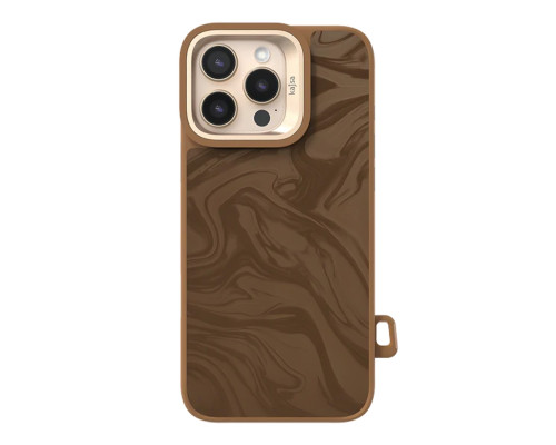 Чохол Kajsa Glamorous Collection Fluid Art with MagSafe для iPhone 16 Pro Brown ma96247_249656 2020000507796