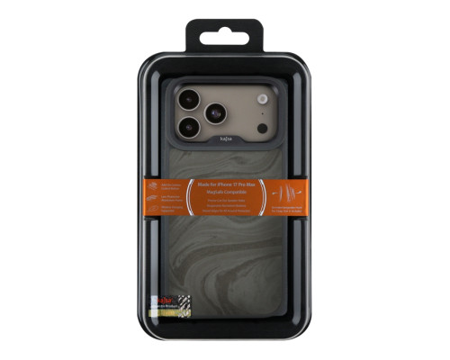 Чохол Kajsa Glamorous Collection Fluid Art with MagSafe для iPhone 17 Pro Max Grey O-Ring ma96242_249638 2020000507604