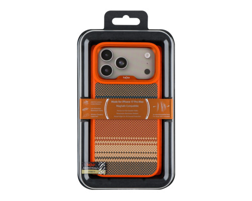 Чохол Kajsa Resort Collection Gradient Stripe with MagSafe для iPhone 17 Pro Max Orange Plus O-Ring ma95866_248880 2020000507178