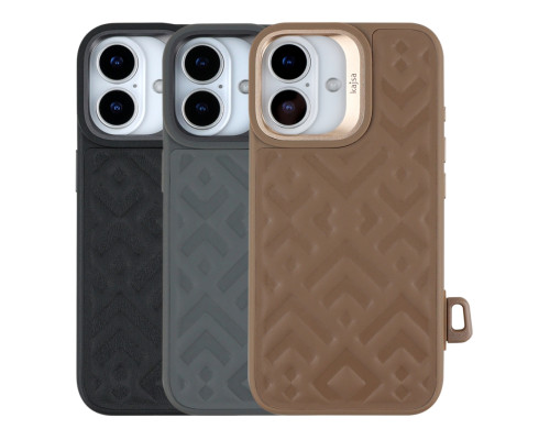 Чохол Kajsa Briquette Collection Rhombus with MagSafe для iPhone 17 Black ma39047_3869663 2020000509462
