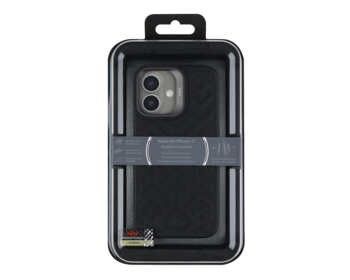 Чохол Kajsa Briquette Collection Rhombus with MagSafe для iPhone 17 Black ma39047_3869663 2020000509462