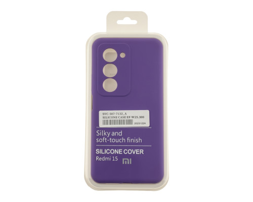 Чохол Liquid Silicone (AA) Full Camera для Xiaomi Redmi 15 4G 39.Elegant Purple ma38762_3868131