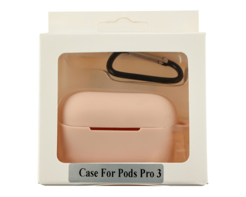 Футляр Silicone Case with hook для Airpods Pro 3 19.Pink sand ma38720_3867989