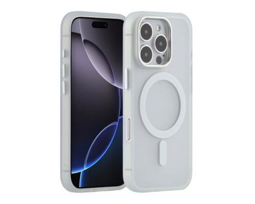 Чохол TPU+PC Goldencis Matte with MagSafe для iPhone 17 Pro White ma39001_3869535 2020000496748