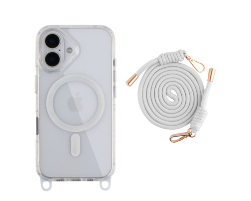 Чохол TPU+PC LanyardCase with MagSafe для iPhone 17 White ma39119_3869953 2020000499954