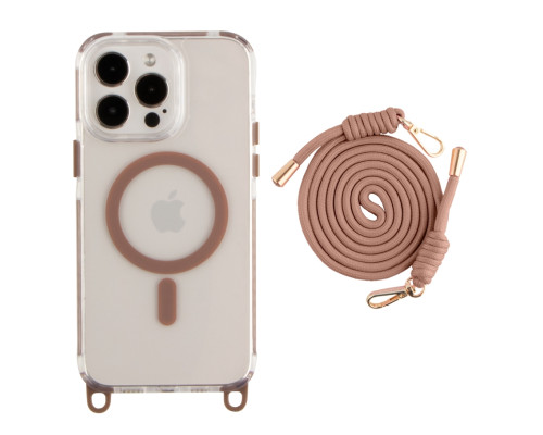 Чохол TPU+PC LanyardCase with MagSafe для iPhone 17 Pro Desert Gold ma39120_3869956 2020000499886