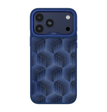 Чохол Kajsa Splendid Collection 3D Cube Pattern with MagSafe для iPhone 17 Pro Blue Plus O-Ring ma240163_634089 4894505275386