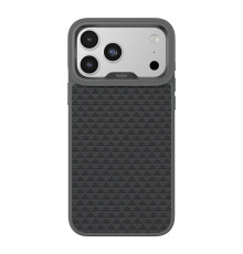 Чохол Kajsa Glamorous Collection Pyramid Pattern with MagSafe для iPhone 17 Pro Grey O-Ring ma240227_634268 4894505261051