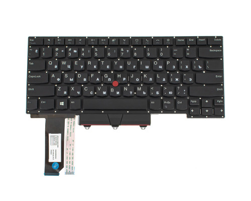 Клавіатура для ноутбука LENOVO (ThinkPad: E14 2Gen 2020) rus, black, без кадру