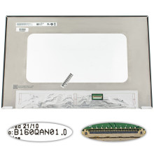 Матриця 16.0" B160QAN01.0 (3072*1920, 40pin(eDP, IPS), LED, SLIM(без доп. панелі), матова, роз'єм праворуч внизу) для ноутбука NBB-117093